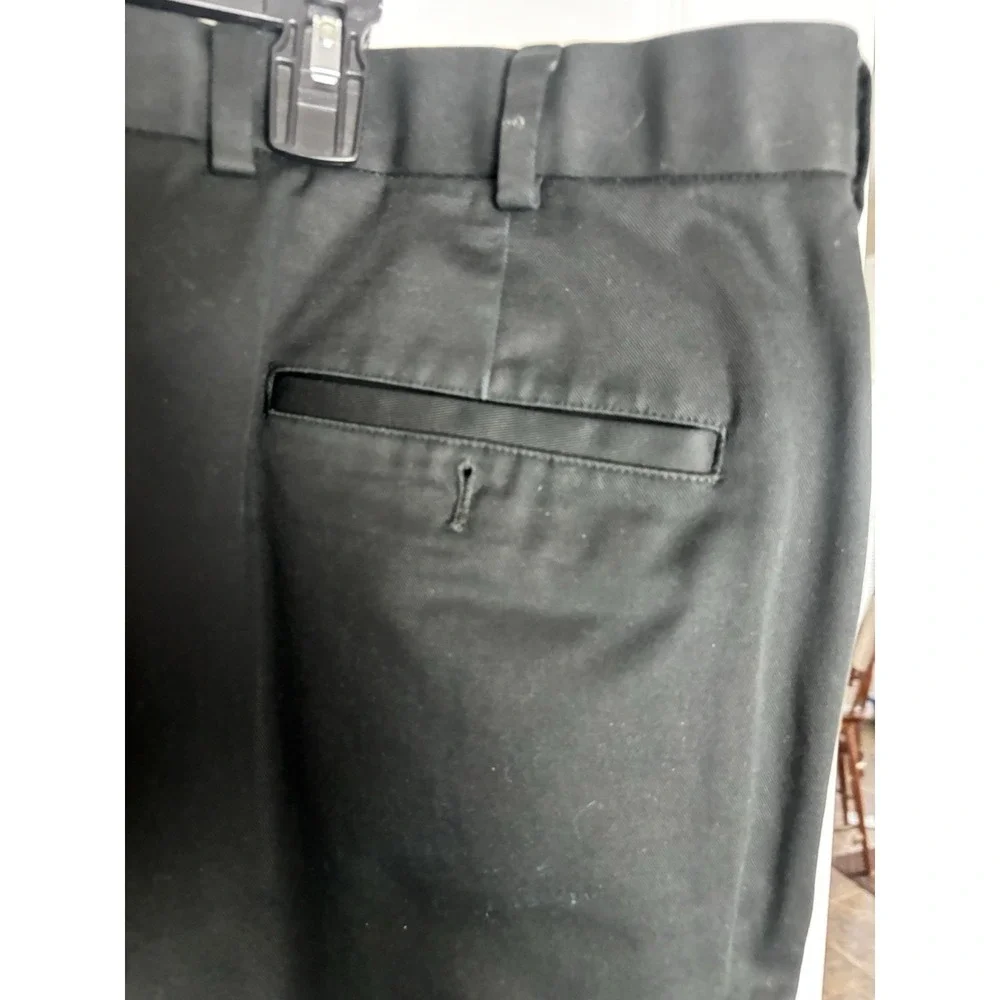 Brooks Brothers Advance Chino Clark Mens 38x30‎ Black Pants Preppy Business
